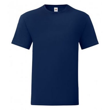 Fruit Of The Loom Mens Iconic T-Shirt (Pack of 5) (Navy)