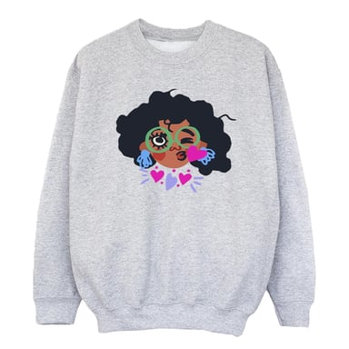 Disney Girls Encanto Mirabel Kiss Sweatshirt (Sports Grey)
