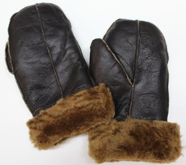 Mitones unisex de piel de oveja