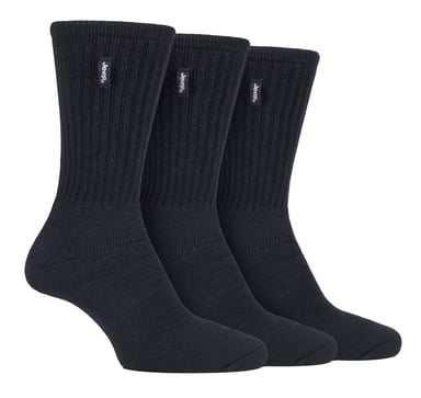 JEEP - 3 Pares de Calcetines de Algodón Vintage para Hombre Acolchados para Botas de Senderismo