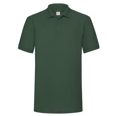 Fruit of the Loom Mens Polycotton Pique Heavy Polo Shirt (Bottle Green)