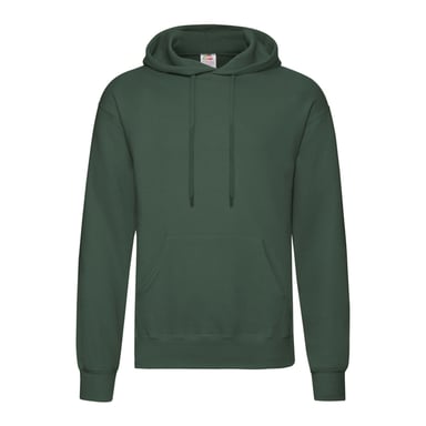 Fruit of the Loom Unisex Adult Polycotton Lightweight Hoodie (Bottle Green)
