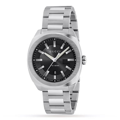 Gucci - Stainless Steel Bracelet Sunray Black Dial Men's Watch
