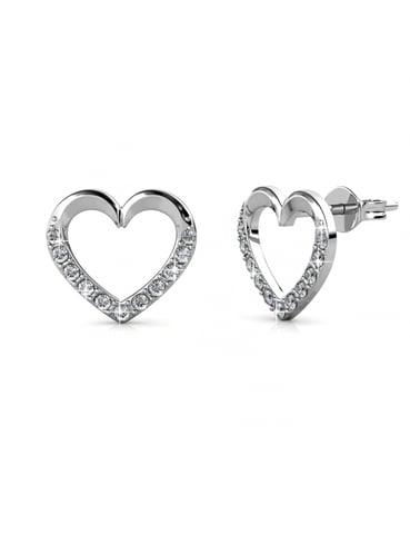 Pendientes Lovett - Plata y Cristal