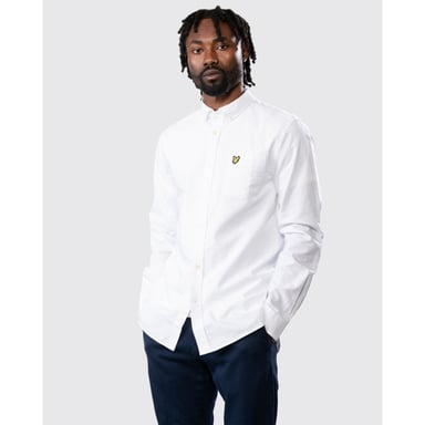 Lyle & Scott Regular Fit Light Weight Oxford Shirt in White