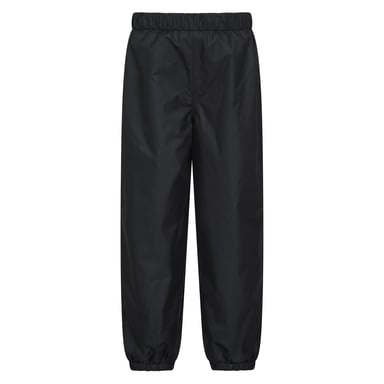Mountain Warehouse Childrens/Kids Fleece Lined Waterproof Trousers (Black)