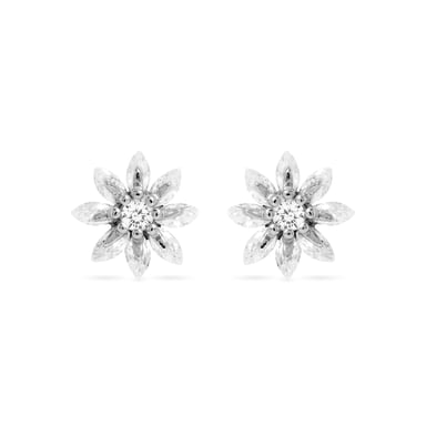 Pendientes Luxenter, aul de plata de ley 925 y circonita brillante con acabado en baño de rodio
