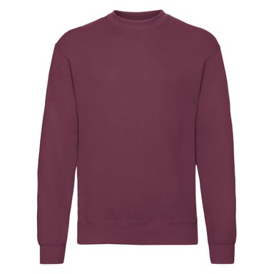 Fruit of the Loom Mens Classic 80/20 Set-in Sweatshirt (Burgundy)