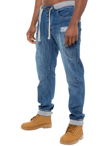 Enzo | Pantalones vaqueros con puños para hombre - Azul