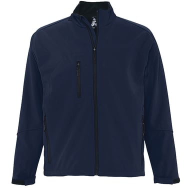 SOLS Mens Relax Soft Shell Jacket (Breathable, Windproof And Water Resistant) (Abyss Blue)