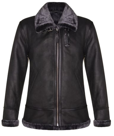 Chaqueta de piloto de aviador de piel de oveja B3