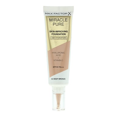 Miracle Pure Skin-improving Foundation 24h Hydration Spf30 #82-deep Bronze 30 ml