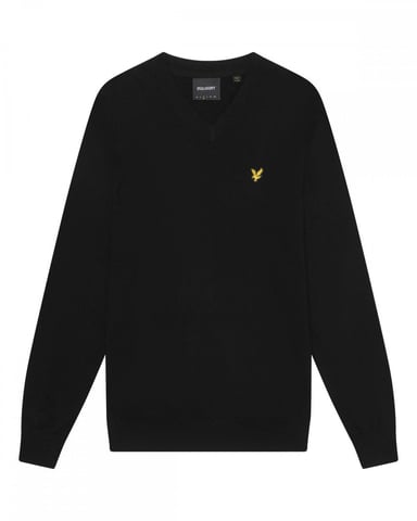 Lyle & Scott Cotton Merino Mens V-Neck Jumper