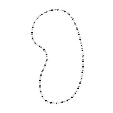 Long Necklace Real Cultured Freshwater Pearls Baroque 6-7 mm