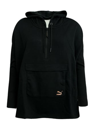 Sudadera con capucha Puma Evo Half Zip mujer negra