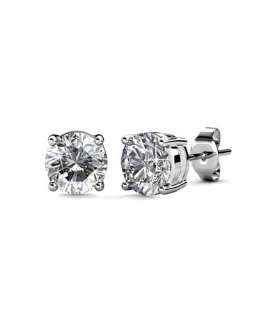 Pendientes Mary - Plata y Cristal