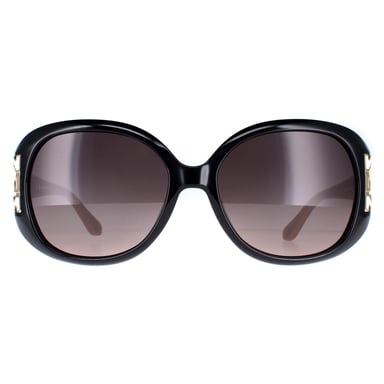 Salvatore Ferragamo SF668 001 negro topo marrón degradado gafas de sol