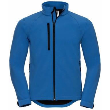 Russell Mens Water Resistant & Windproof Softshell Jacket (Azure Blue)