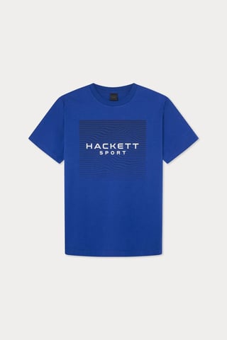 Hackett Sport Vector Graphic Short Sleeve T-shirt Cobalt Blue