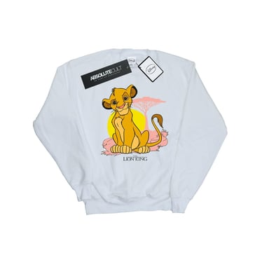 Disney Womens/Ladies The Lion King Simba Pastel Sweatshirt (White)