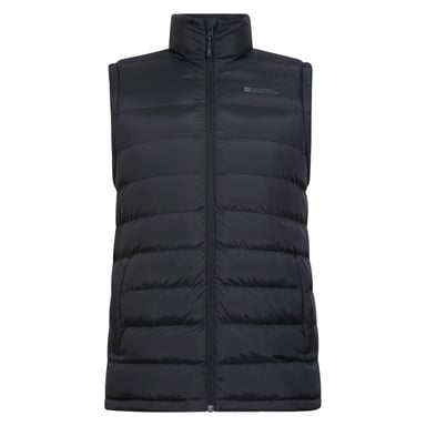 Mountain Warehouse Mens Seasons Faux Fur Lined Padded Gilet (Black)