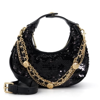 Dune DRESSING Chain-Detail Sequined Grab Bag Dressing