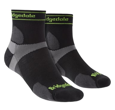 Bridgedale - Calcetines Deportivos Ultraligeros de Merino para Hombre - Negro