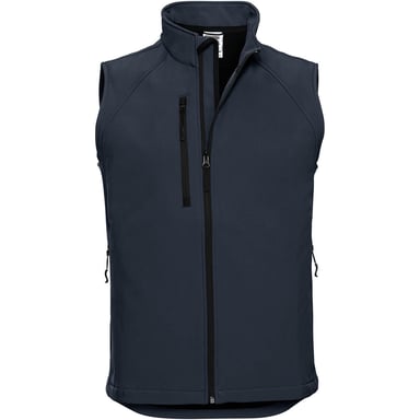 Russell Mens 3 Layer Soft Shell Gilet Jacket (French Navy)