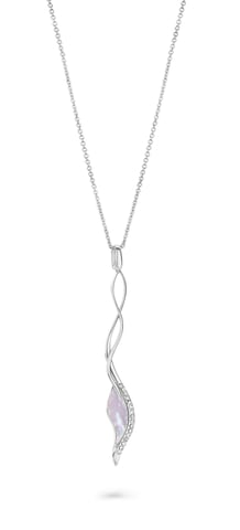 Orphelia 'Zena' Women's 925 Sterling Silver Chain with Pendant - Silver ZK-7172