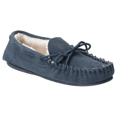 Hush Puppies Womens/Ladies Allie Slip On Leather Slipper (Navy)