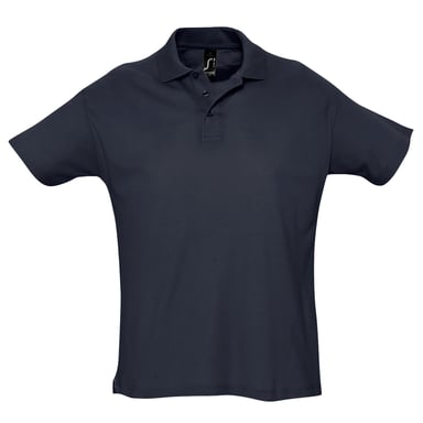 SOLS Mens Summer II Pique Short Sleeve Polo Shirt (Navy)