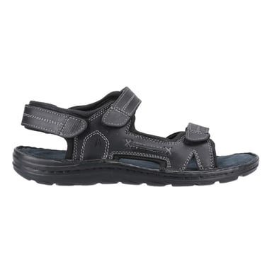 Hush Puppies Mens Alistair Leather Sandals (Black)