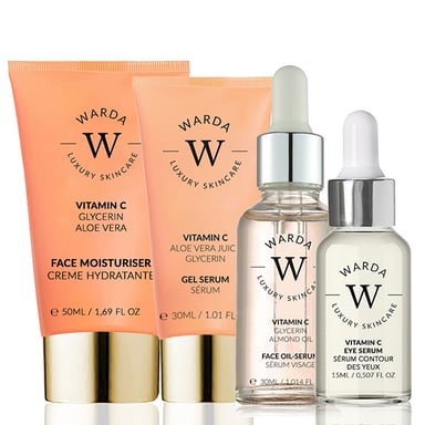 Set de vitamina C para aumentar el brillo de la piel