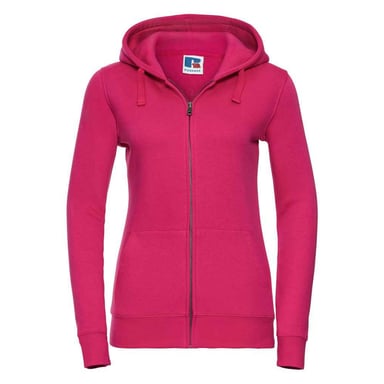 Russell Womens/Ladies Authentic Full Zip Hoodie (Fuchsia)