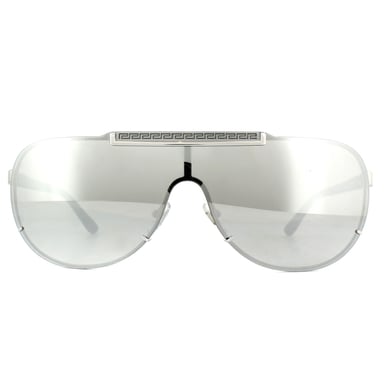 Gafas de Sol Versace VE2140 10006G Plata Gris Claro Espejo Plata