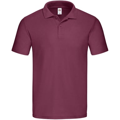 Fruit of the Loom Mens Original Pique Polo Shirt (Burgundy)