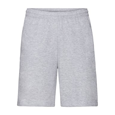 Fruit Of The Loom Mens Lightweight Casual Fleece Shorts (240 GSM) (Heather Grey)