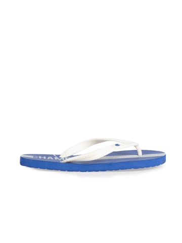 Champion Chancletas Big Classic Evo del hombre Blanco, azul