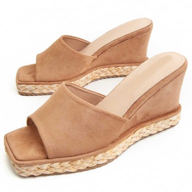 Sandalía de tacón Montevita Sparto2121 en marrón