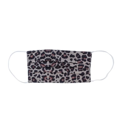 Brave Soul Leo Print Mask Tan One Size in Tan