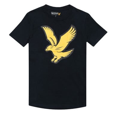 Boy's Lyle And Scott Infant Eagle Logo T-Shirt in Navy
