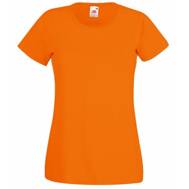 Fruit Of The Loom Ladies/Womens Lady-Fit Valueweight Short Sleeve T-Shirt (Pack Of 5) (Orange)