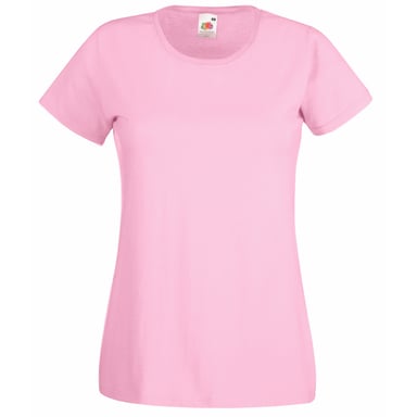 Fruit Of The Loom Ladies/Womens Lady-Fit Valueweight Short Sleeve T-Shirt (Pack Of 5) (Light Pink)