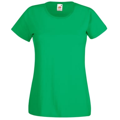 Fruit Of The Loom Ladies/Womens Lady-Fit Valueweight Short Sleeve T-Shirt (Pack Of 5) (Kelly Green)