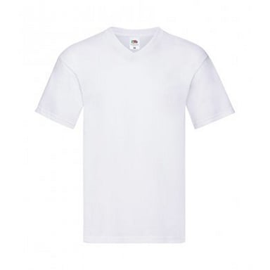 Fruit Of The Loom Mens Original V Neck T-Shirt (White)