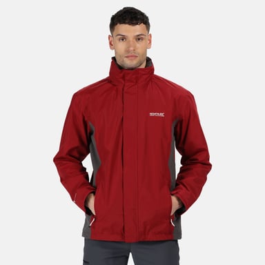 Regatta Great Outdoors Mens Jessup Waterproof Jacket (Delhi Red/Magnet Grey)