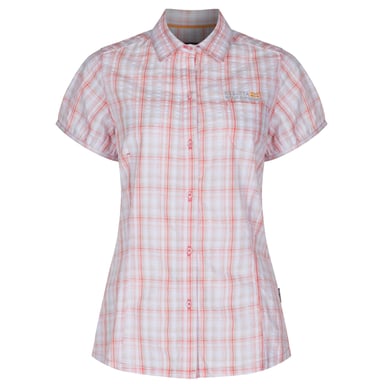 Regatta Great Outdoors Womens/Ladies Jenna Checked Short Sleeve Shirt (Candy Shock)