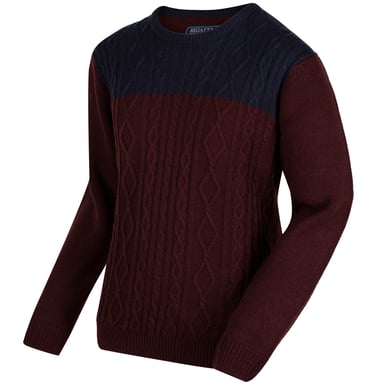 Regatta Mens Koby Mid Weight Cable Knit Sweater