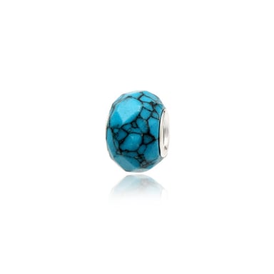 Turquoise Gemstone Charms Bead and 925 Silver