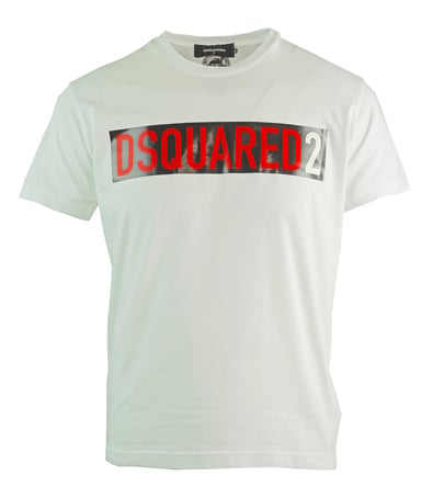 Dsquared2 Cool Fit camiseta blanca con logo en bloque